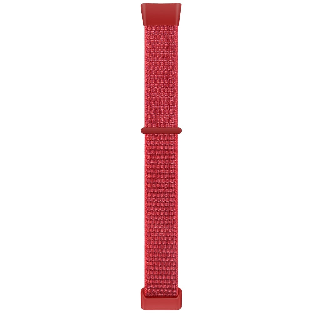 Fitbit Charge 5/6 Nylon Strap Quick Release Sportsklokkearmbånd - Rød