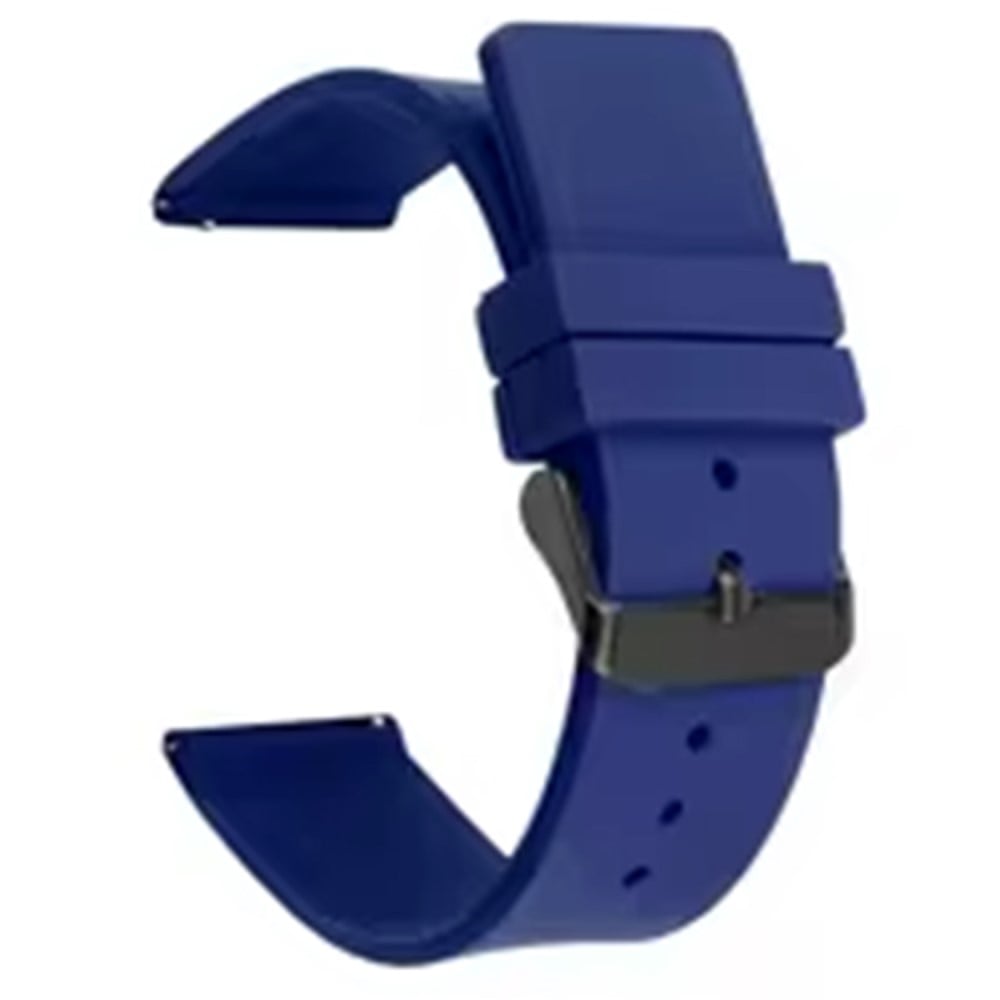 Garmin Venu 3S / Venu 2S / Mi Watchstrap Replacement 18mm Sports Style Silicone Watchband med svart Buck - Mørkeblå