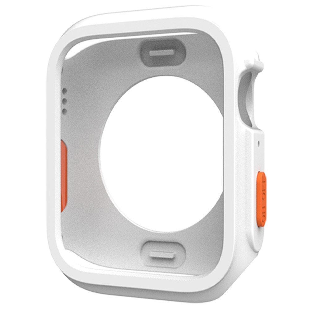 Apple Watch Series 4 / 5 / 6 / SE / SE (2022) 44mm / 7 / 8 / 9 45mm Fallbeskyttelse Fleksibel Watch Frame Case - Hvit