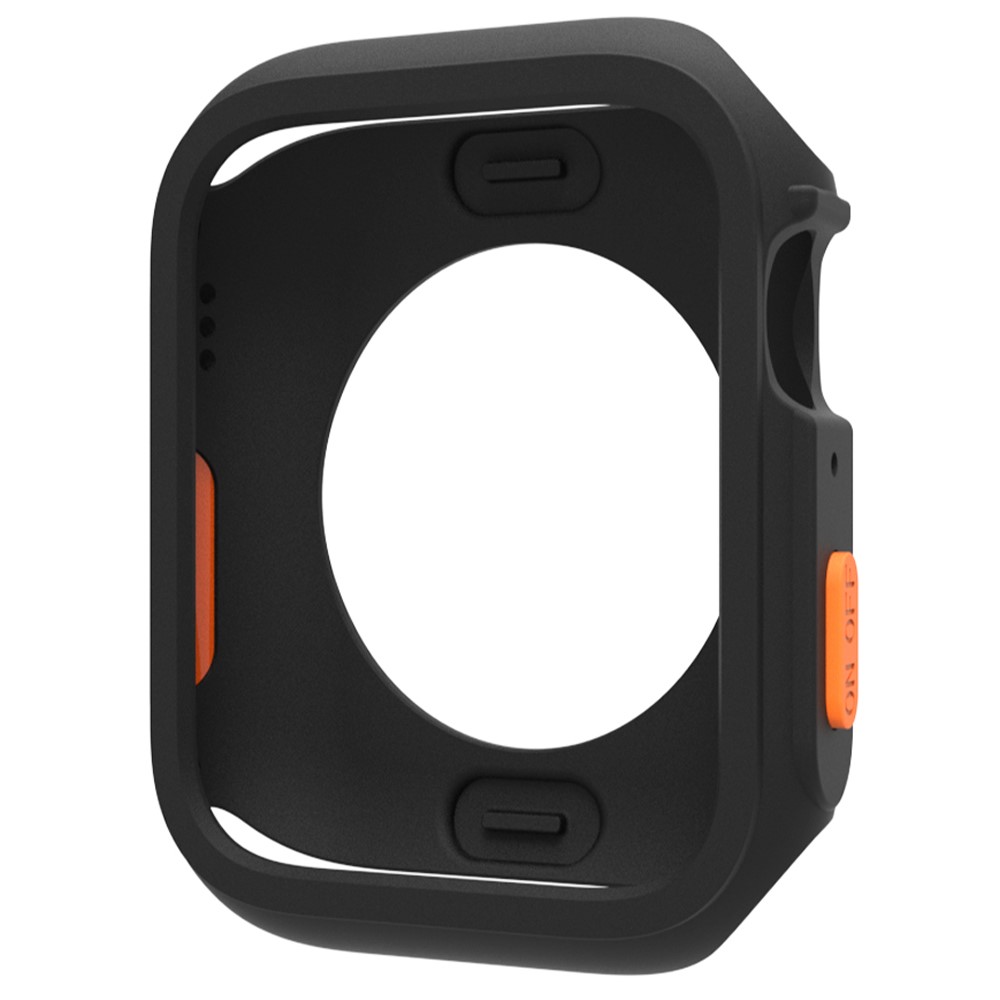 Apple Watch Series 4 / 5 / 6 / SE / SE (2022) 44mm / 7 / 8 / 9 45mm Fallbeskyttelse Fleksibel Watch Frame Case - Svart