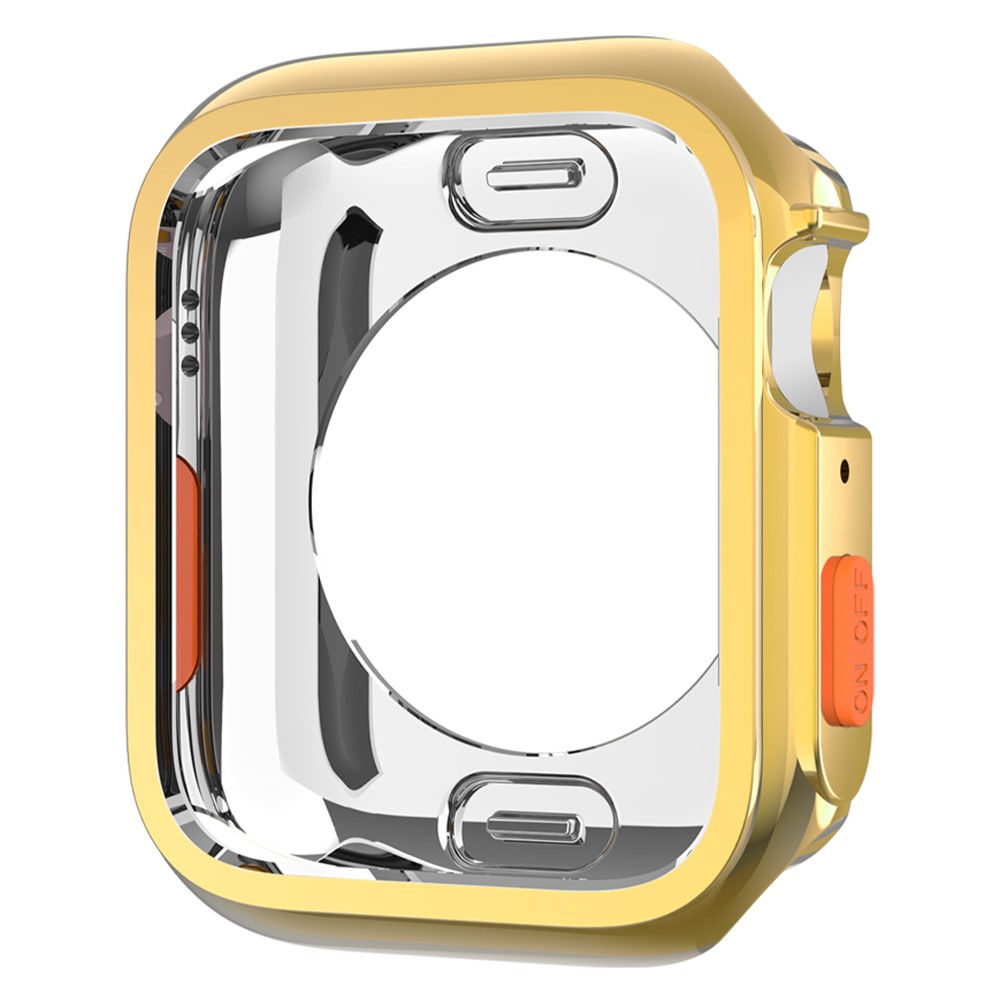 Apple Watch Series 4 / 5 / 6 / SE / SE (2022) 44mm / 7 / 8 / 9 45mm Fallbeskyttelse Fleksibel Watch Frame Case - Gull