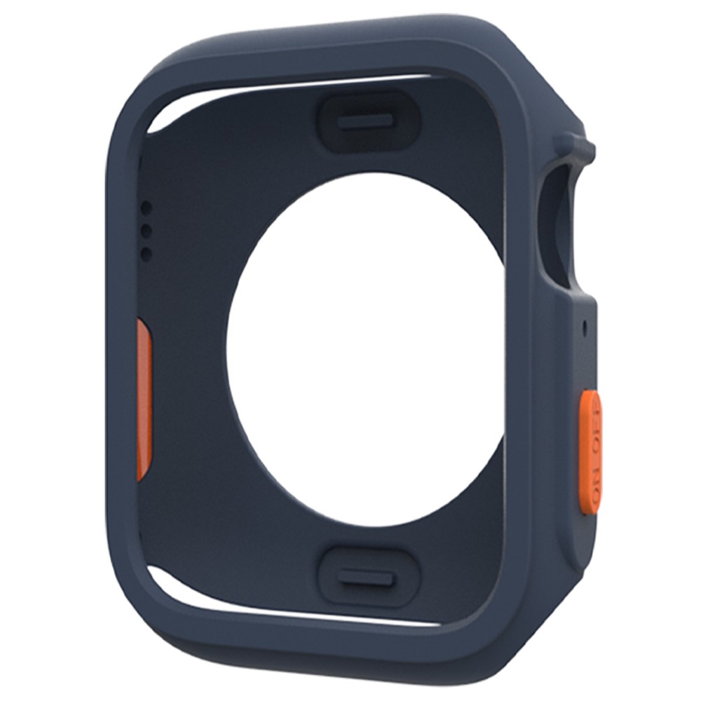 Apple Watch Series 4 / 5 / 6 / SE / SE (2022) 44mm / 7 / 8 / 9 45mm Fallbeskyttelse Fleksibel Watch Frame Case - Blå