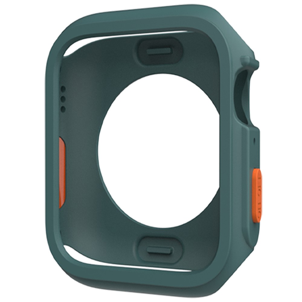 Apple Watch Series 4 / 5 / 6 / SE / SE (2022) 44mm / 7 / 8 / 9 45mm Fallbeskyttelse Fleksibel Watch Frame Case - Grønn