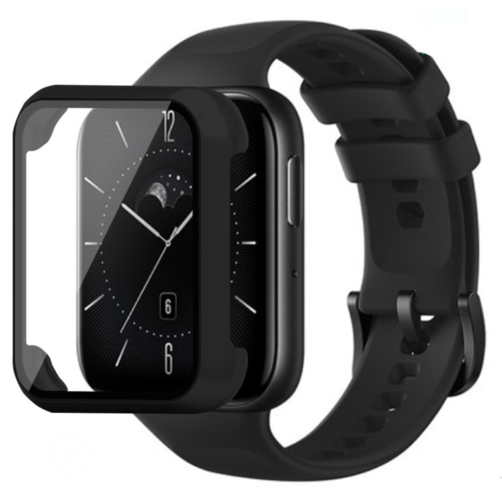 Oppo Watch 3 Watch Case Galvanisert hardt deksel med skjermfilm i herdet glass - Svart