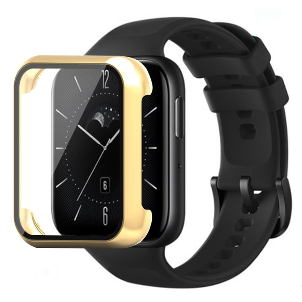 Oppo Watch 3 Watch Case Galvanisert hardt deksel med skjermfilm i herdet glass - Gull