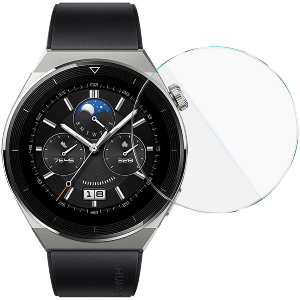 IMAK Huawei Watch GT 3 Pro 46 mm skjermbeskytter i herdet glass med posisjoneringsverktøy