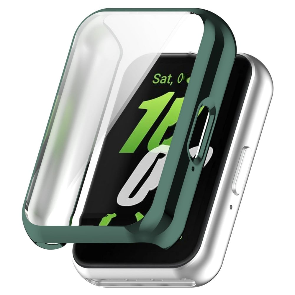 Samsung Galaxy Fit3 Watch Frame Case Galvanisering Fullt innpakket fleksibelt klokkedeksel - Jade Grønn