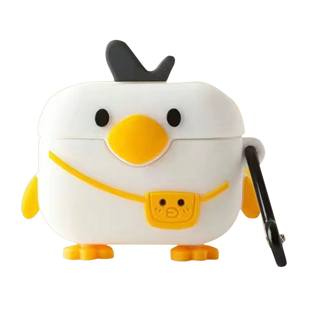 Edifier TWS1 Bluetooth Earphone Cover Cute Cartoon Soft Silicone Anti-Collision Case - Duck with Bag