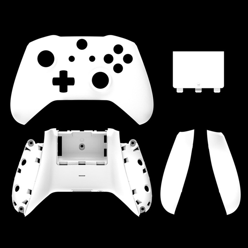 DATA FROG For Xbox One S Game Controller Plastic Shell Replacement Protective Case - White