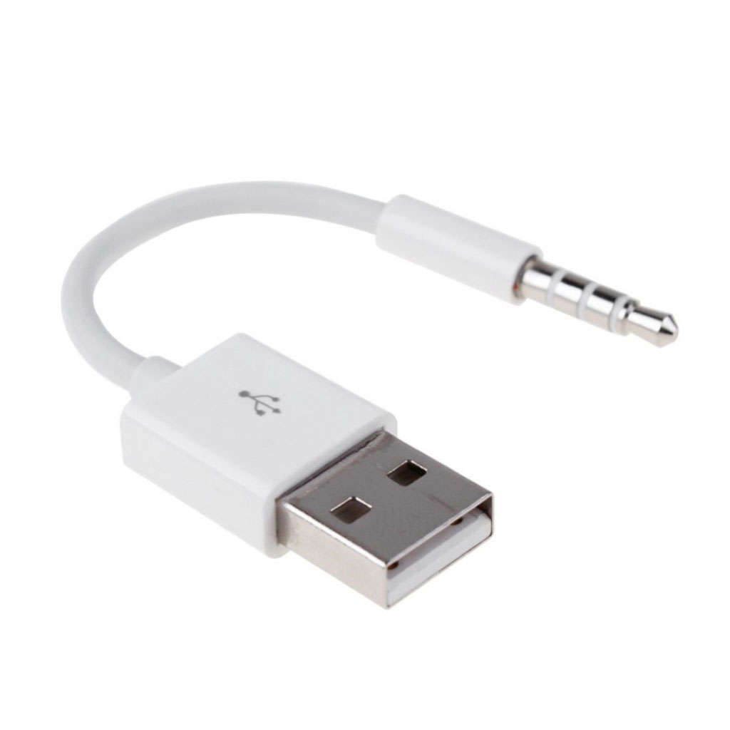 Universal 0,15 m anti-forstyrrelser 3,5 mm hann AUX audio jack til USB 2.0 Mann adapteren