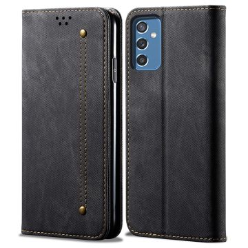 Jeans Samsung Galaxy A13 5G / Samsung Galaxy A04s flip etui - Svart