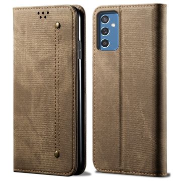 Jeans Samsung Galaxy A13 5G / Samsung Galaxy A04s flip etui - Khaki