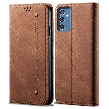 Jeans Samsung Galaxy A13 5G / Samsung Galaxy A04s flip etui - Kaffe