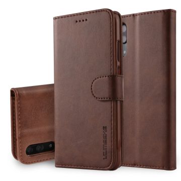 LC.IMEEKE Huawei P20 flip etui - Kaffe