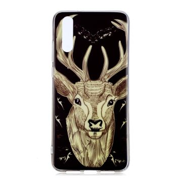 Luminous IMD Patterned Soft TPU Mobile Phone Casing for Huawei P20 - Elk