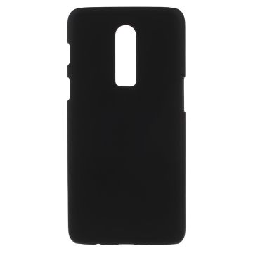 For OnePlus 6 Rubberized Hard Plastic Case - Black