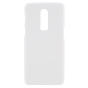 For OnePlus 6 Rubberized Hard Plastic Cover - White