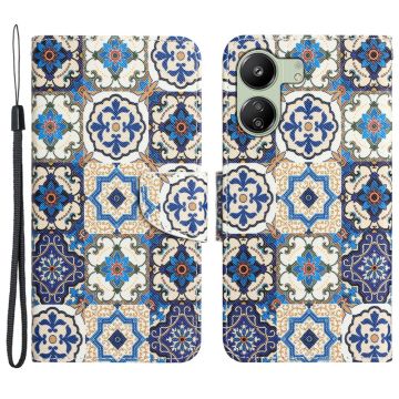 Wonderland Xiaomi Redmi 13C / Xiaomi Poco C65 flip-etui - Retro Totem