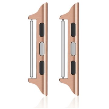 Apple Watch Series 41mm - 40mm - 38mm 1 par håndleddsremkontakt 14mm Watchband Adapter - Rose Gull