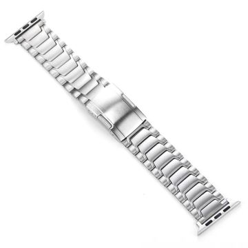 Apple Watch Series 41mm - 40mm - 38mm Titanium Alloy Watch Band Turtleback Clasp - Sølv