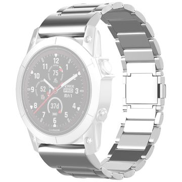 Garmin Fenix 7 / Forerunner 965 / 955 / 945 / 935 Klokkebånd 22 mm magnetisk lås Metall Titanium Alloy Strap - Sølv