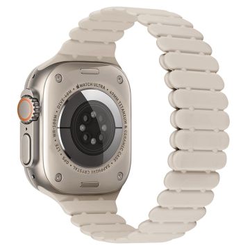 Apple Watch Series 7 8 9 41mm / 6 5 4 SE (2023) SE (2022) SE 40mm / 3 2 1 38mm Bamboo Joint Silikonrem - Stjernelys