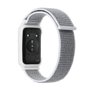 Huawei Band 8 / 9 Nylon Loop-klokkerem med integrert fleksibelt beskyttelsesetui - Seashell Farge