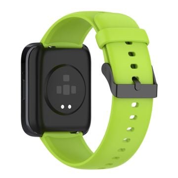 SKG V9 / V9 Pro / Huami Amazfit Bip 5 / Bip 5 Unity Watch Strap Liquid Silicone Band Replacement - Lime