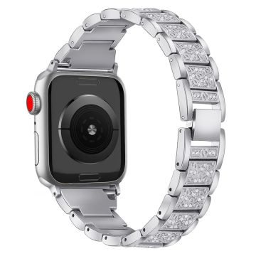 Apple Watch Series 41mm - 40mm - 38mm S-mønster metallrem - Sølv