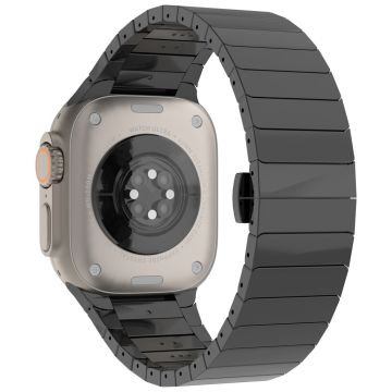 Apple Watch Series 41mm - 40mm - 38mm sinklegeringsarmbånd Erstatningsklokkerem for menn - Svart