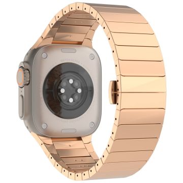 Apple Watch Series 41mm - 40mm - 38mm sinklegeringsarmbånd Erstatningsklokkerem for menn - Gull