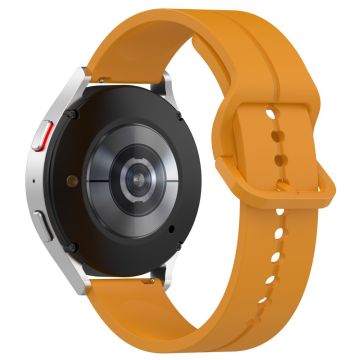 KALEBOL Huawei Watch 4 / 4 Pro / GT 4 46 mm klokkerem 22 mm silikonbånd Groove Design - Gul