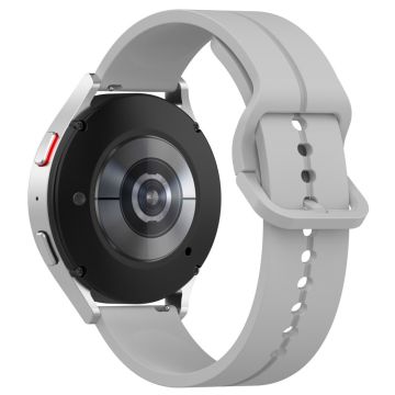 KALEBOL Huawei Watch 4 / 4 Pro / GT 4 46 mm klokkerem 22 mm silikonbånd Groove Design - Lysegrå