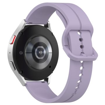 KALEBOL Huawei Watch 4 / 4 Pro / GT 4 46 mm klokkerem 22 mm silikonbånd Groove Design - Lyselilla