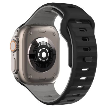 KALEBOL Apple Watch Series 41mm - 40mm - 38mm Silikonarmbånd med to farger - Svart + Grå