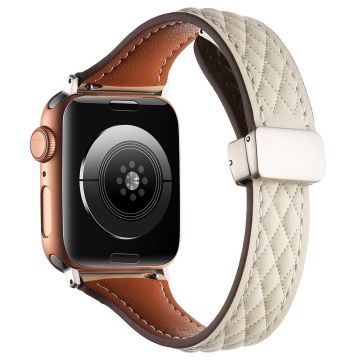 KALEBOL Apple Watch Series 41mm - 40mm - 38mm klokkerem i ekte lær - Stjernelys