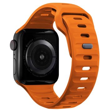 KALEBOL Apple Watch Series 41mm - 40mm - 38mm Watch Band Sports Silikonrem - Mørk Oransje