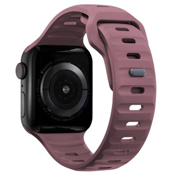 KALEBOL Apple Watch Series 41mm - 40mm - 38mm Watch Band Sports Silikonrem - Røykfarget Lilla