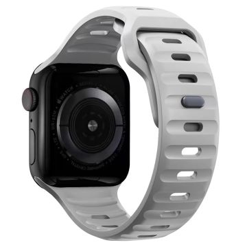 KALEBOL Apple Watch Series 41mm - 40mm - 38mm Watch Band Sports Silikonrem - Tåkegrå