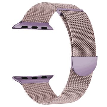 KALEBOL Apple Watch Series 41mm - 40mm - 38mm Milanese metallklokkearmbånd - Rosa / Lilla