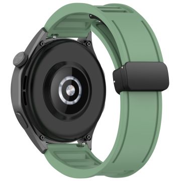 Huawei Watch 4 / Watch 4 Pro / Watch GT 4 46 mm magnetisk klokkerem 22 mm bred silikonrem med hurtigutløser - Grønn