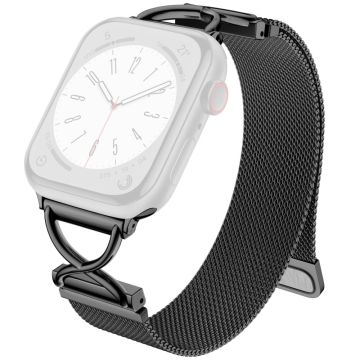 Apple Watch Series 9 8 7 41mm / 6 5 4 SE SE (2022) SE (2023) 40mm / 1 2 3 38mm metallrem håndleddsbånd - Svart