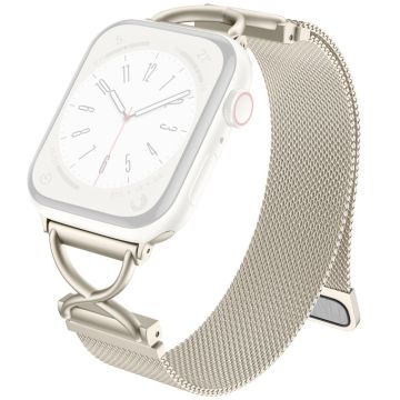 Apple Watch Series 9 8 7 41mm / 6 5 4 SE SE (2022) SE (2023) 40mm / 1 2 3 38mm metallrem håndleddsbånd - Stjernelys