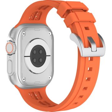 Klokkerem Apple Watch Series 41mm - 40mm - 38mm Silikonarmbånd - Oransje