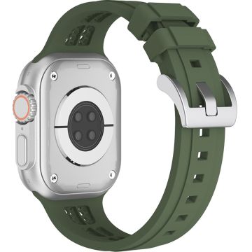 Klokkerem Apple Watch Series 41mm - 40mm - 38mm Silikonarmbånd - Grønn