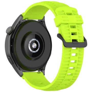 Huawei Watch 4 / 4 Pro / GT 4 46 mm silikonklokkerem 22 mm armbånd med dekkstruktur - Lime