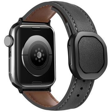 KALEBOL Apple Watch Series 41 mm - 40 mm - 38 mm ekte kuskinnbånd - Svart