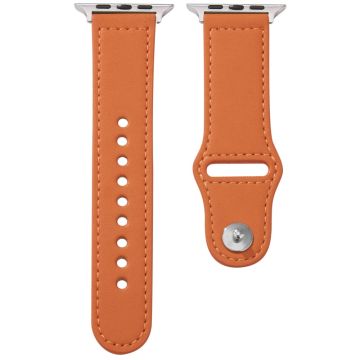 KALEBOL Apple Watch Series 41mm - 40mm - 38mm klokkerem, stor spenne - Oransje