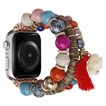 Apple Watch Series 41mm - 40mm - 38mm Beads Strap Elephant Pendant - Multi-Color