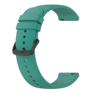 KALEBOL 22mm Silicone Strap for Huawei Watch 4 / 4 Pro / GT 4 46mm Round End Watch Band - Pine Green